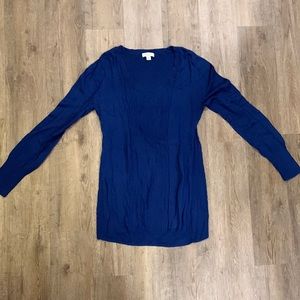 Liz Lange Maternity Blue Sweater, Size Large